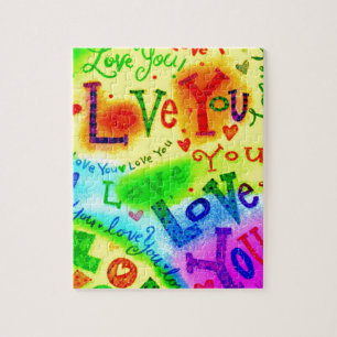 Ich LIEBE, DASS SIE MALEN Puzzle