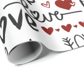 Ich Liebe, dass Sie Papier schreiben Geschenkpapier (Rolleneckpunkt)