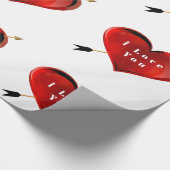 Ich Liebe, dass Sie Papier schreiben Geschenkpapier (Ecke)