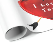 Ich Liebe, dass Sie Papier schreiben Geschenkpapier (Rolleneckpunkt)