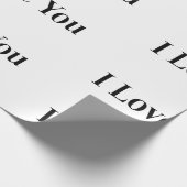 Ich Liebe, dass Sie Papier schreiben Geschenkpapier (Ecke)