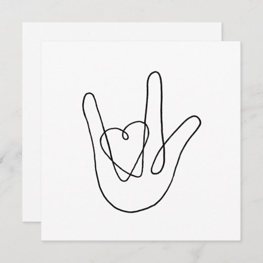 Ich Liebe, dass Sie Postkarte unterschreiben (Vorne/Hinten)