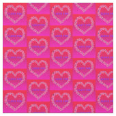 Ich Liebe, dass Sie rosa Hintergrund Stoff (Nahaufnahme)