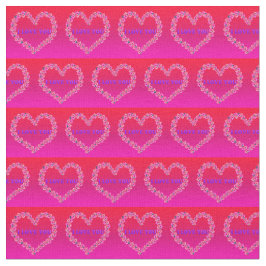 Ich Liebe, dass Sie rosa Hintergrund Stoff