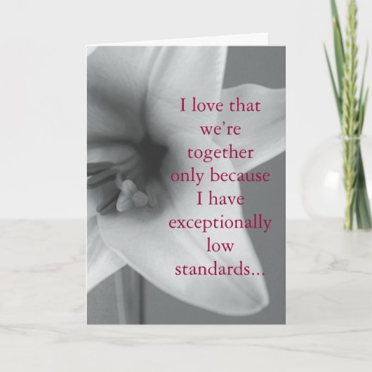 Ich Liebe, dass wir nur wegen.. Karte (Vorderseite)