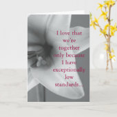 Ich Liebe, dass wir nur wegen.. Karte (Gelbe Blume)