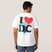 Ich liebe DC - Malen T-Shirt (Schwarz voll)