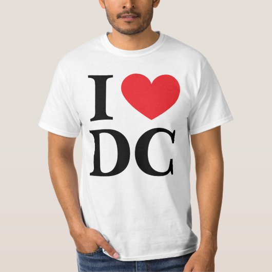 Ich liebe DC T-Shirt (Vorderseite)