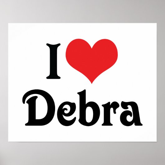 Ich liebe Debra Poster (Vorne)