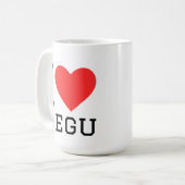 Ich liebe Degu Kaffeetasse (Vorderseite Links)