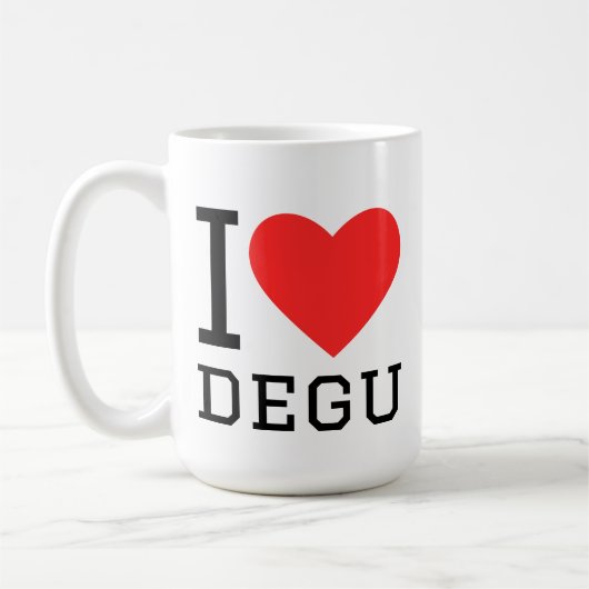 Ich liebe Degu Kaffeetasse (Links)