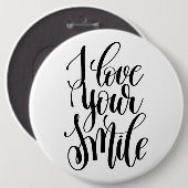 Ich liebe dein Lächeln Button (Vorne & Hinten)