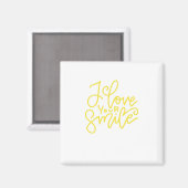Ich Liebe dein Lächeln Magnet (Vorderseite/Rückseite)