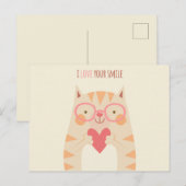 Ich Liebe dein Lächeln Postkarte (Vorne/Hinten)