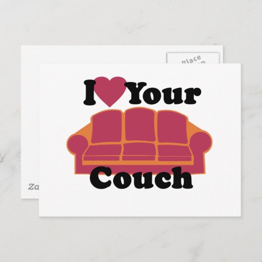 Ich Liebe dein Sofa Postkarte (Vorne/Hinten)