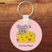 Ich Liebe deinen Käse Schlüsselanhänger (Vorderseite)