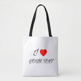 Ich liebe deinen Text Tasche