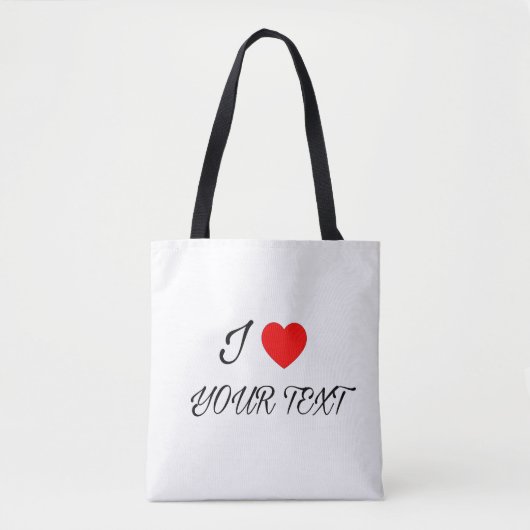 Ich liebe deinen Text Tasche (Vorderseite)