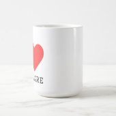 Ich liebe Delaware Kaffeetasse (Mittel)
