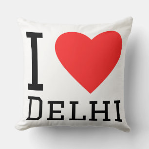 Ich liebe Delhi Kissen