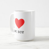 Ich liebe Demi boy Kaffeetasse (Vorderseite Links)