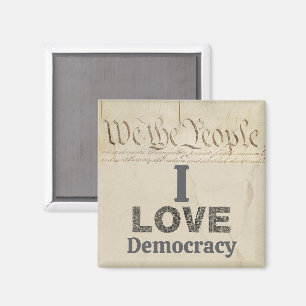 Ich liebe Demokratie Magnet