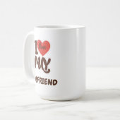 Ich Liebe den Brauch von Boyfriend Kaffeetasse (Vorderseite Links)