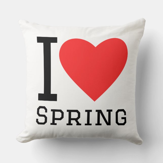 Ich liebe den Frühling Kissen (Vorderseite)