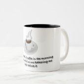 Ich Liebe den Geruch von Kaffee Zweifarbige Tasse (VorderseiteRechts)