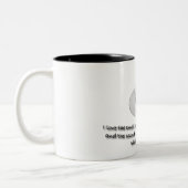 Ich Liebe den Geruch von Kaffee Zweifarbige Tasse (Links)
