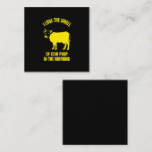 Ich Liebe den Geruch von Kuh kackte am Morgen lust Telefonnummerkarte (Vorne/Hinten)