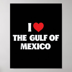 Ich Liebe den Golf von Mexiko USA lustige Meme Poster