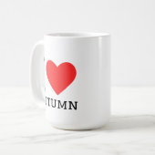 Ich liebe den Herbst Kaffeetasse (Vorderseite Links)