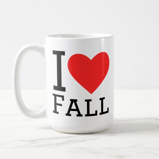 Ich liebe den Herbst Kaffeetasse (Links)