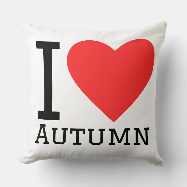 Ich liebe den Herbst  Kissen (Vorderseite)