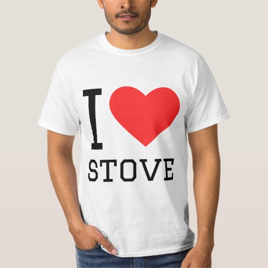 Ich liebe den Herd T-Shirt (Vorderseite)