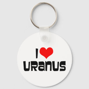 Ich liebe den Herzplaneten Uranus - Astronomie-Lie Schlüsselanhänger