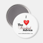 Ich Liebe den Hinweis Magnet (Vorderseite/Rückseite)