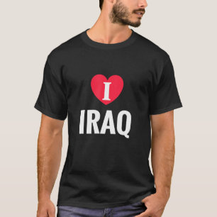 Ich liebe den Irak Patriotische Heimat Reisen T-Shirt
