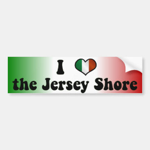 Ich liebe den Jersey Shore Aufkleber Autoaufkleber