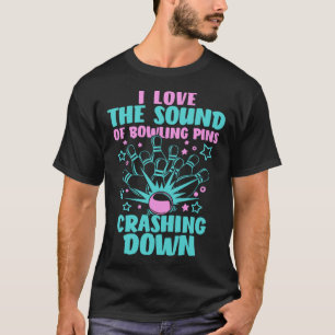 Ich Liebe den Klang von Bowling-Buttonen, die Bow T-Shirt