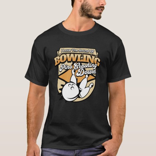 Ich Liebe den Klang von Bowling-Buttonen, die die T-Shirt (Vorderseite)