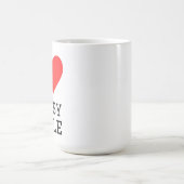 Ich liebe den kunstvollen Stil Kaffeetasse (Mittel)