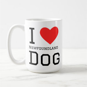 Ich liebe den Neufundländer Hund Kaffeetasse