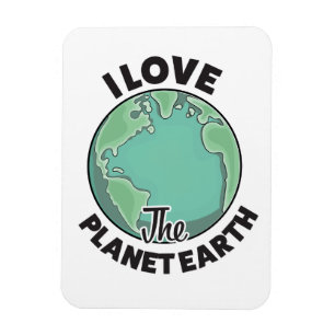 Ich Liebe den Planeten Erde Magnet