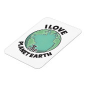 Ich Liebe den Planeten Erde Magnet (Linke Seite)