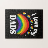 Ich liebe den Regenbogenstolz meines Vaters Puzzle (Horizontal)