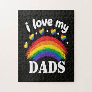 Ich liebe den Regenbogenstolz meines Vaters Puzzle