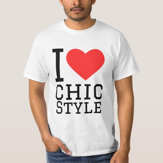 Ich liebe den schicken Stil T-Shirt (Vorderseite)