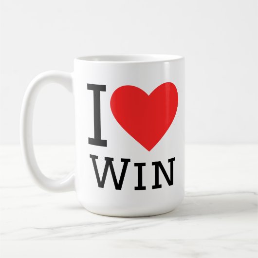 Ich liebe den Sieg Kaffeetasse (Links)